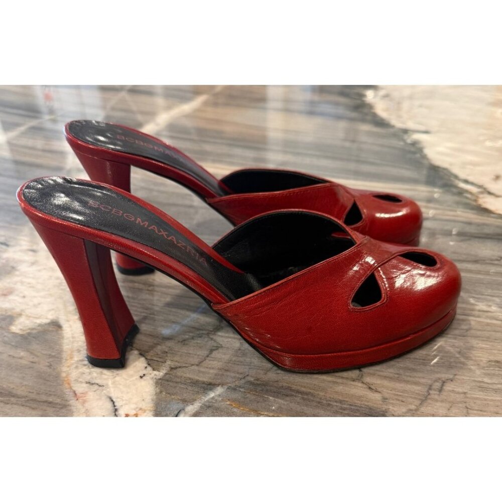 Vintage BCBGMAXAZRIA Merlot Slip On Pumps - Sz 9B